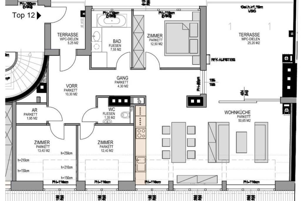 Apartamento Grosses Penthouse #12 Mit Terrasse Und Aussicht Viena Exterior foto